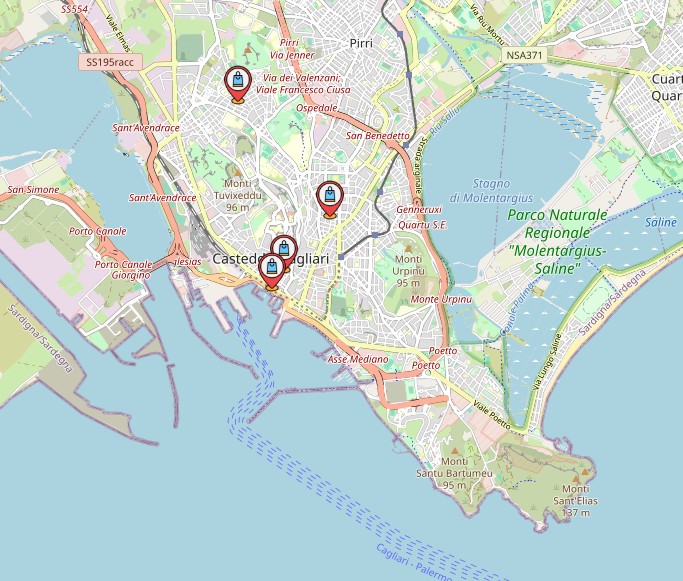 Tour Map Cagliari
