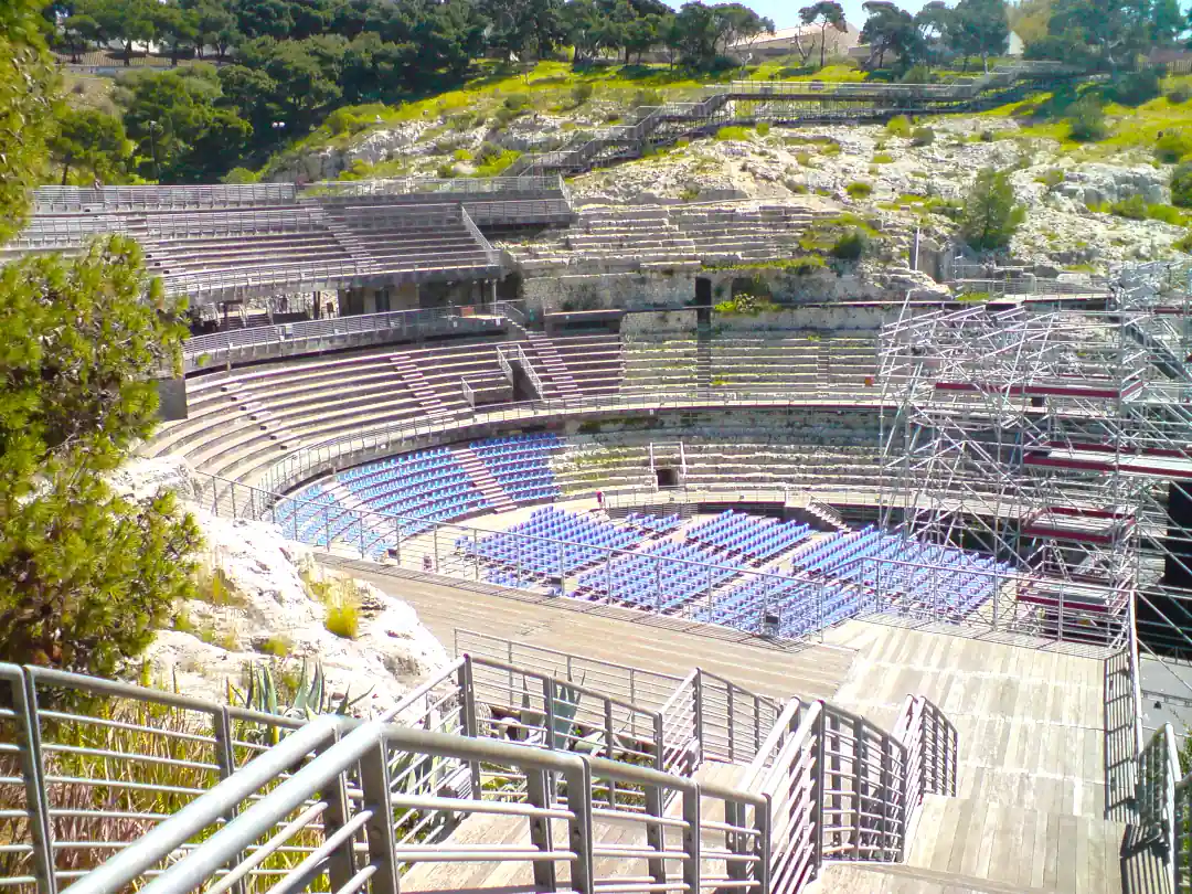 Veduta dell'Anfiteatro Romano di Cagliari