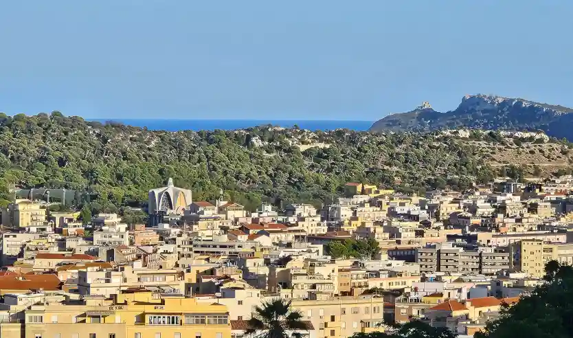 Monte Urpinu dal Bastione di Saint Remy