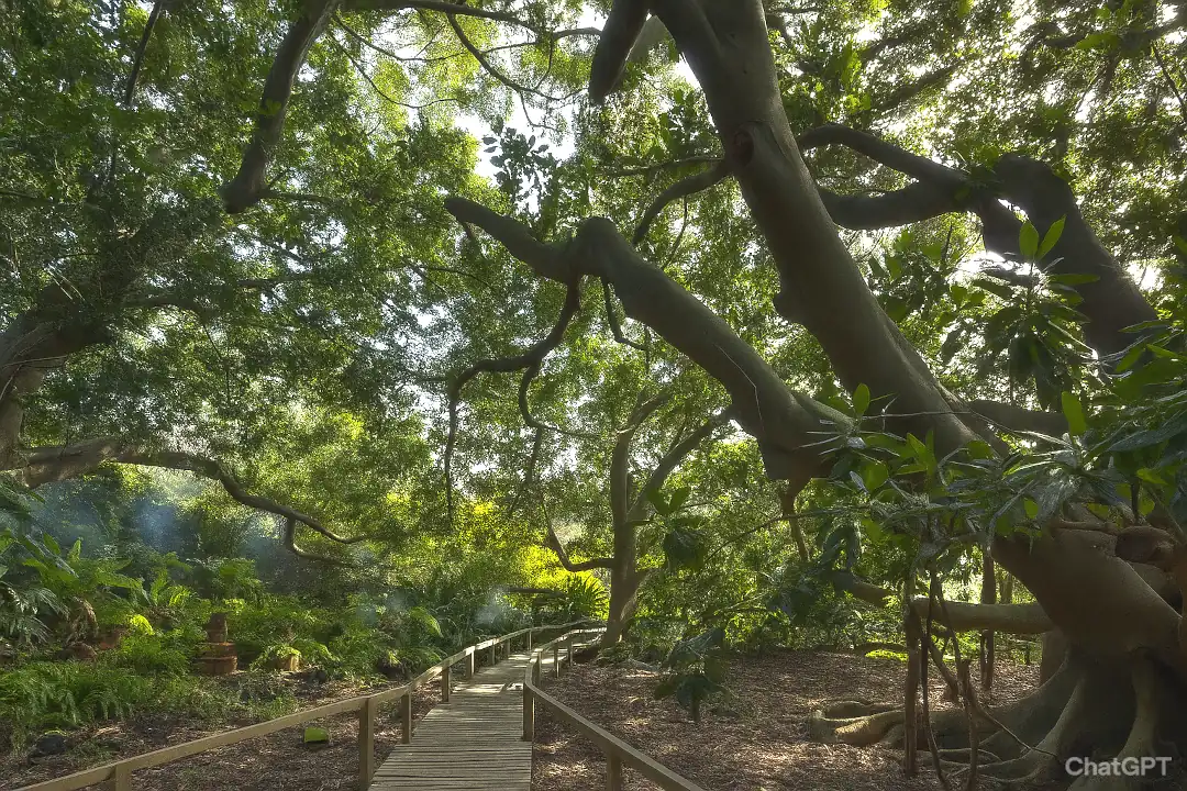 Foto delle Cisterne Romane o della Cava all'interno dell'Orto Botanico