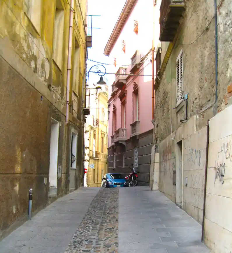 Veduta del quartiere Stampace a Cagliari